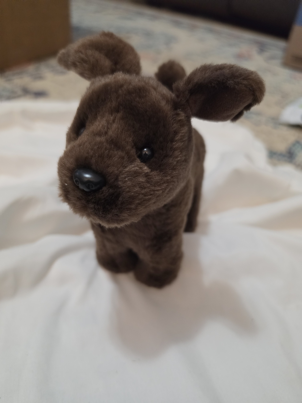 American Girl Brown Plush Puppy Poseable Dog. Retired 2014